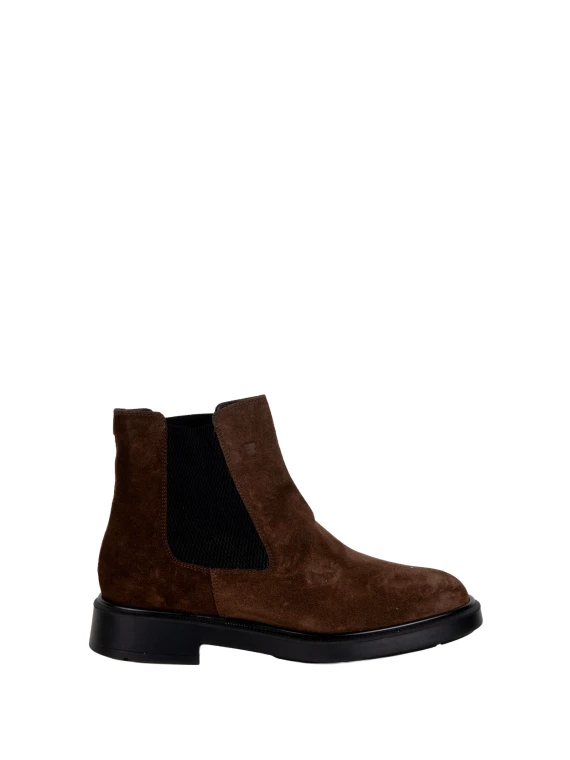 Brown suede ankle boots Fratelli Rossetti