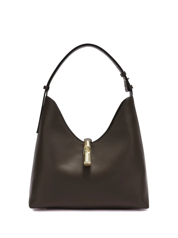 Shopping bag Goccia M choco in pelle - Taglia UNI - Furla