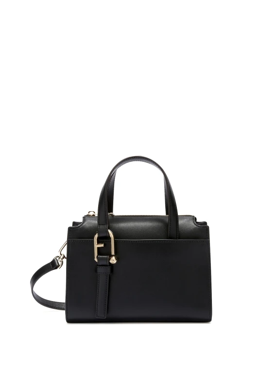 Borsa bauletto Boston S nero in pelle - Taglia UNI - Furla