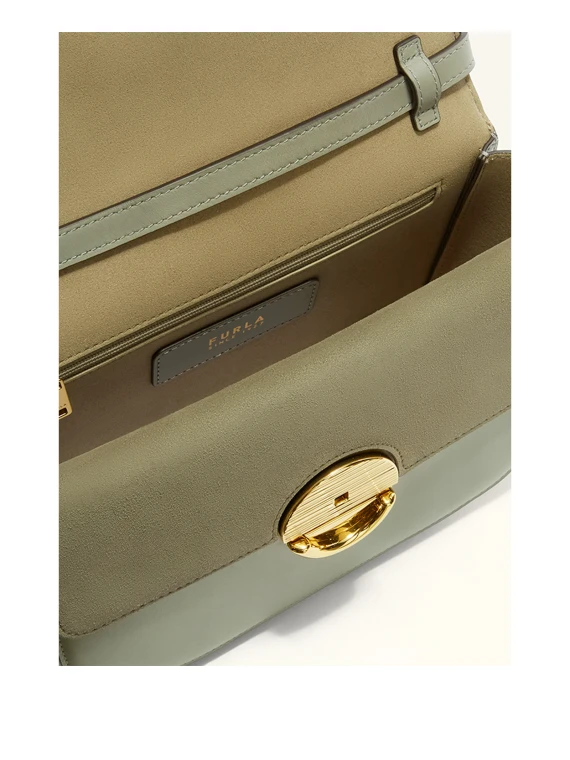 Borsa a tracolla S Sfera verde in pelle
