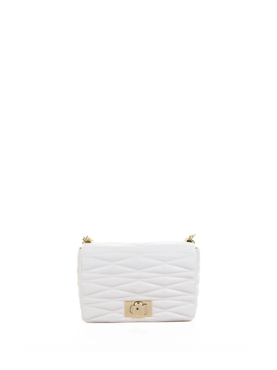 M 1927 Shoulder Bag in White Leather