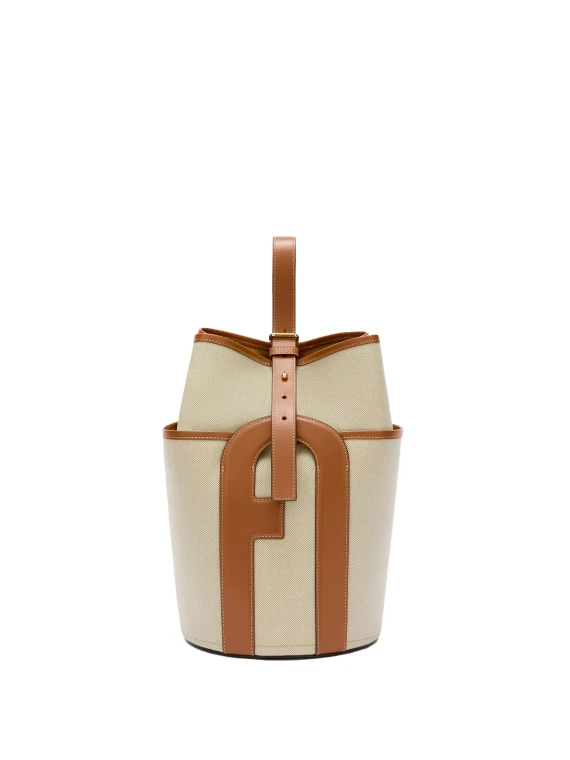 Lido Toni Cognac Bucket Bag