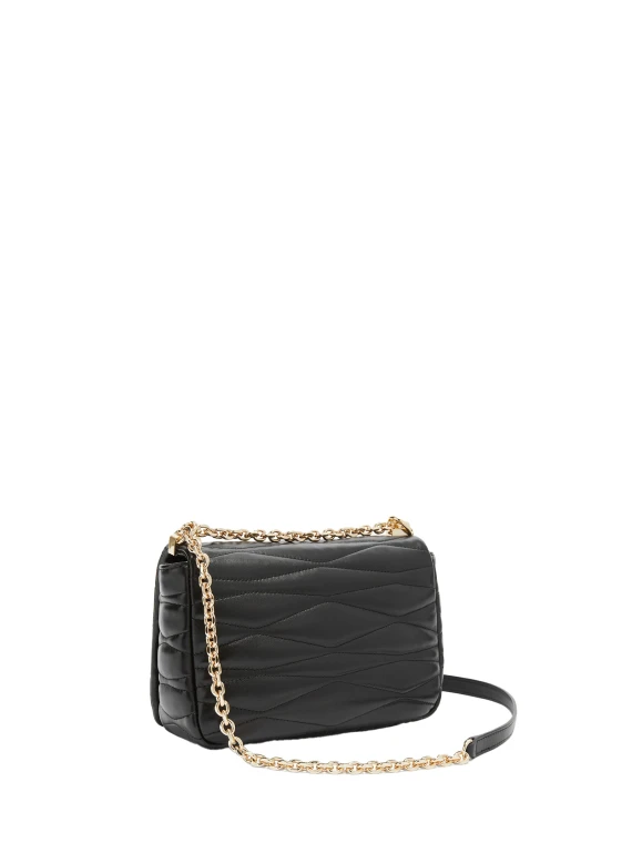 1927 Black Leather Shoulder Bag