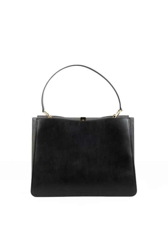 Black Leather Shoulder Bag