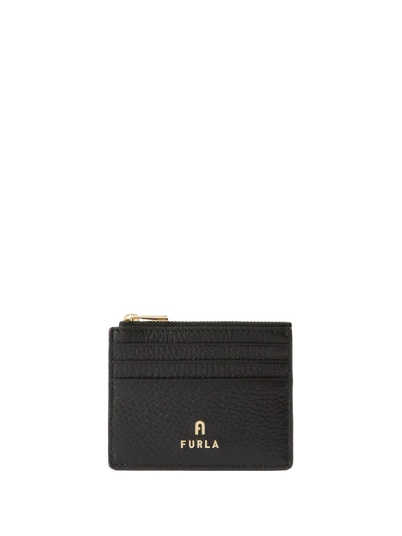 Black zip cardholder Furla
