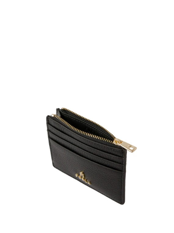 Black zip cardholder Furla
