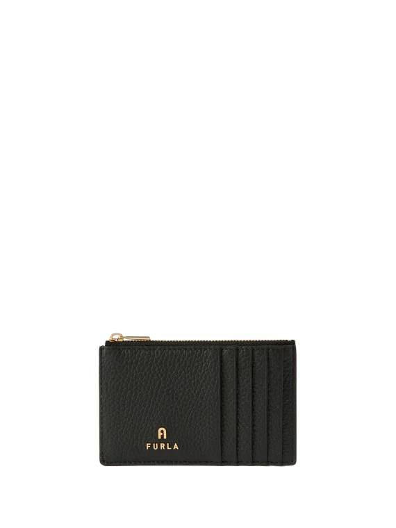 Camelia Black Leather Wallet Furla