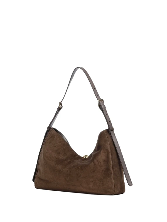Sfera Soft Chocolate Shoulder Bag Furla