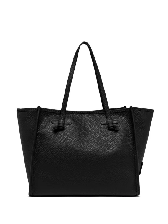 Leather bubble double Marcella shopping bag