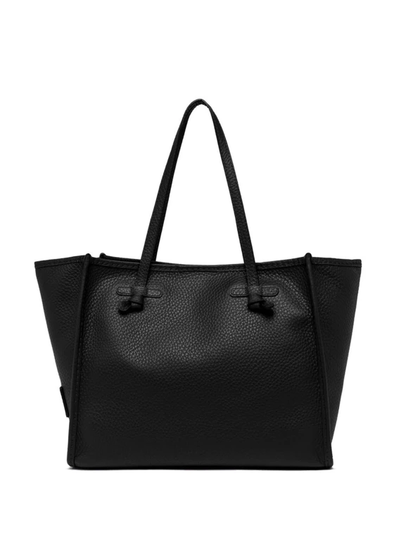 Leather bubble double Marcella shopping bag