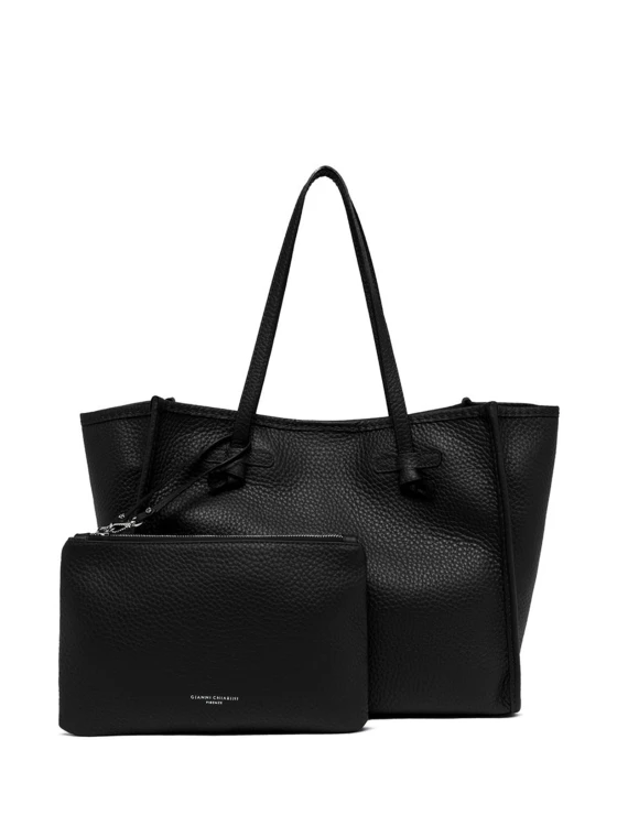 Leather bubble double Marcella shopping bag