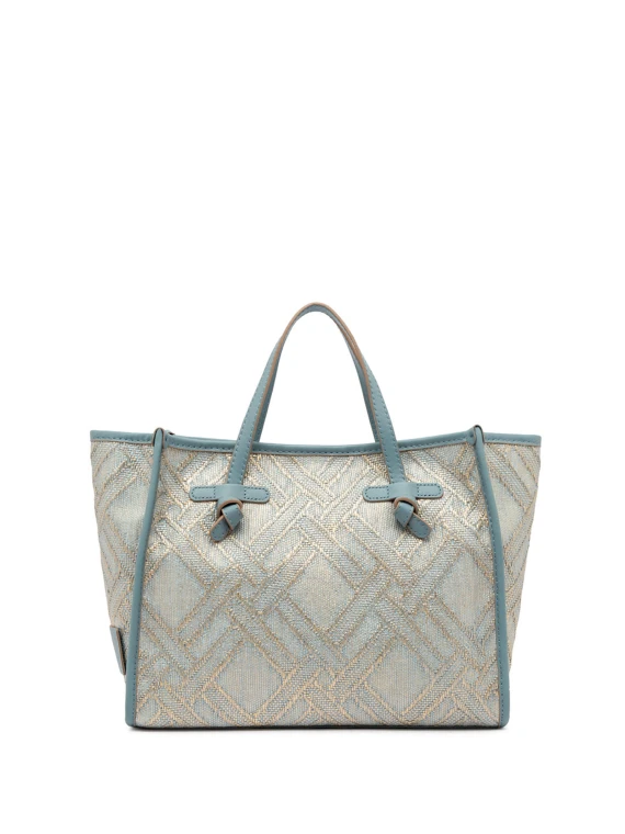 Shopping bag Marcella 32 in tessuto  jacquard di rafia e cotone - Taglia UNI - G.CHIARINI MARCELLA