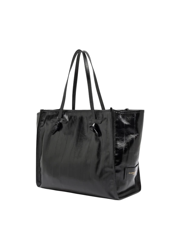 Marcella black shopper bag Gianni Chiarini