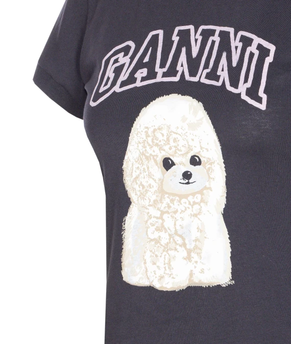 POODLE PRINT T-SHIRT
