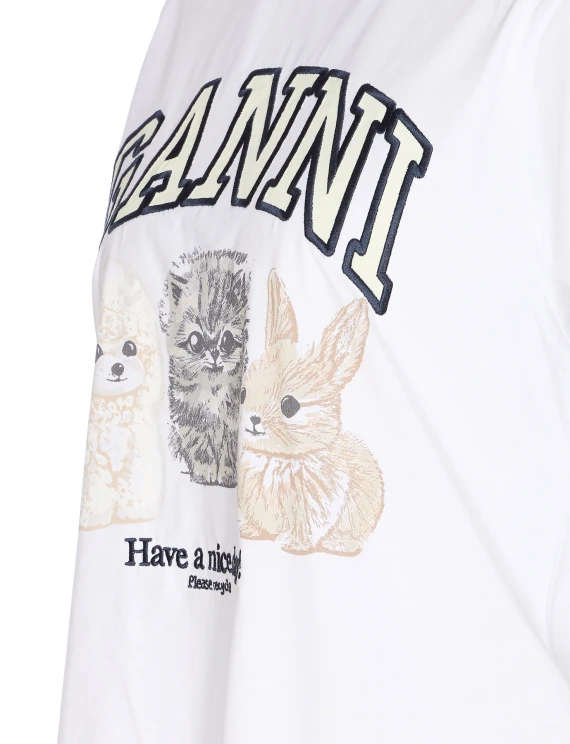 ANIMALS PRINT LOGO T-SHIRT