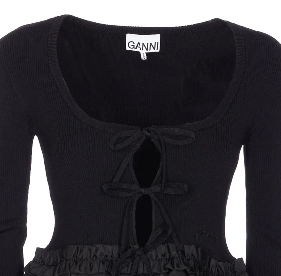 GANNI Sweaters Black
