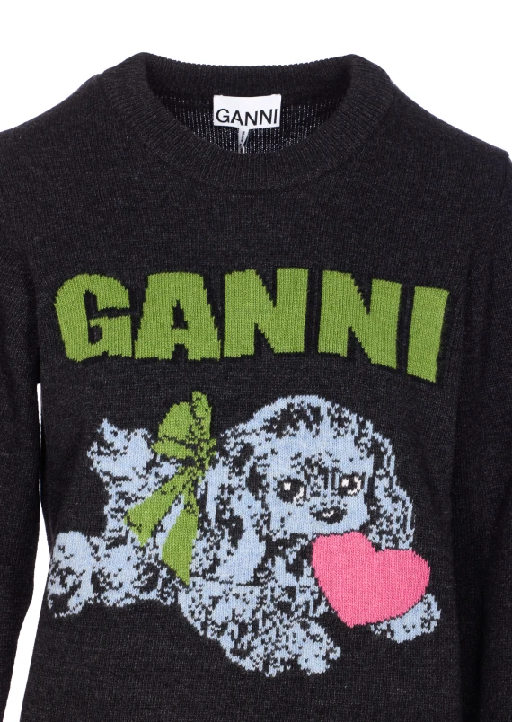 GANNI Maglie Grigio