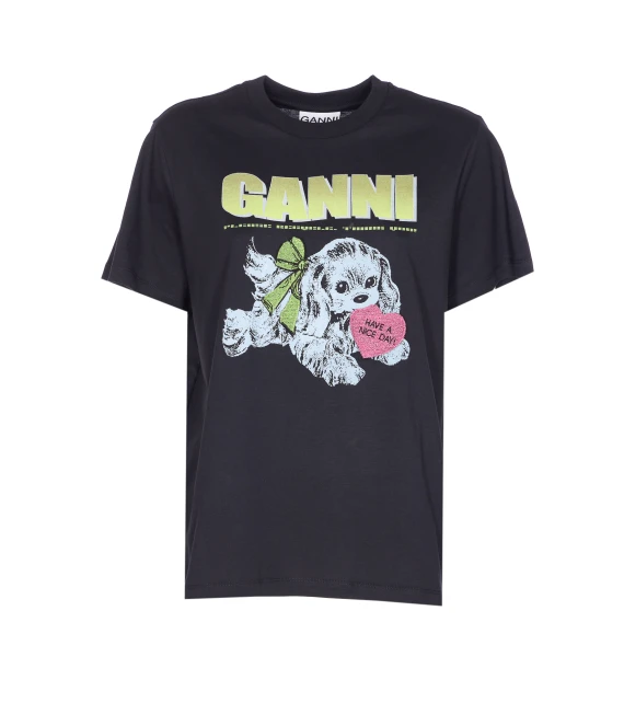GANNI T-shirts and Polos Grey