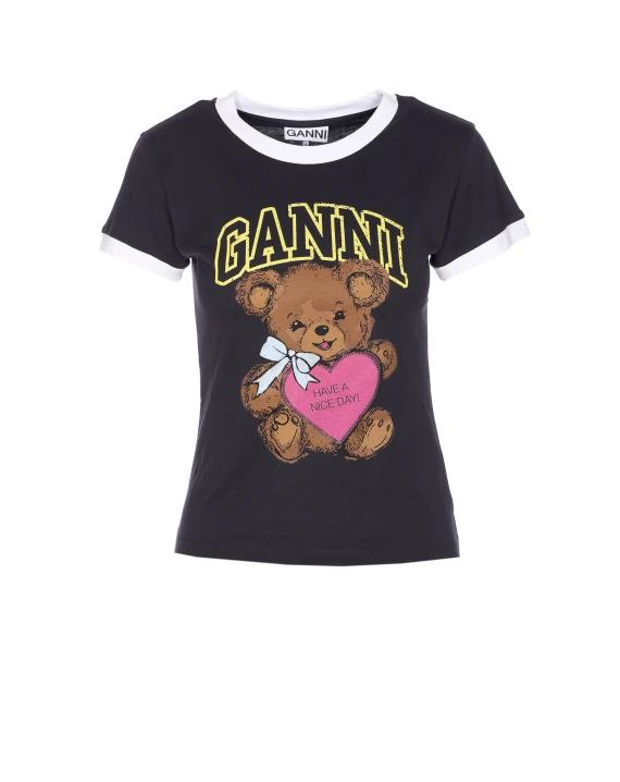 GANNI T-shirts and Polos Grey