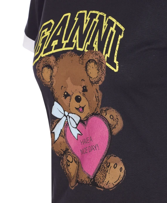 GANNI T-shirts and Polos Grey