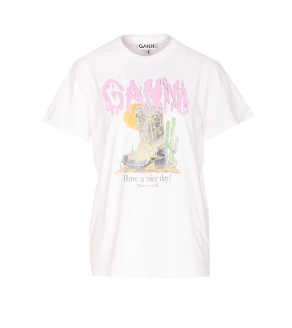 GANNI T-shirt e Polo Bianco