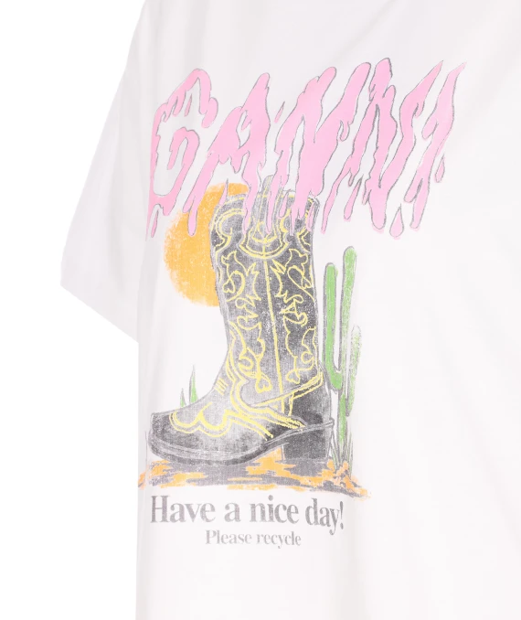 GANNI T-shirt e Polo Bianco