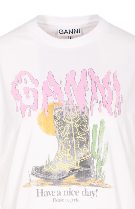 GANNI T-shirt e Polo Bianco