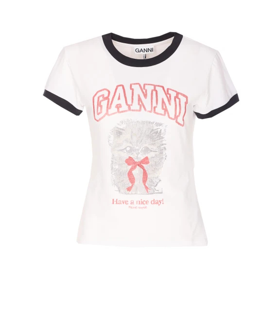 GANNI T-shirt e Polo Bianco
