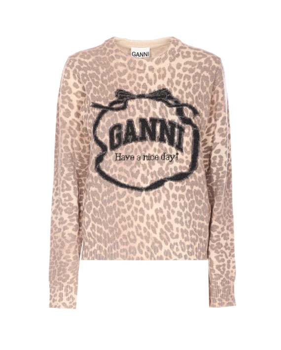 GANNI Maglie Marrone