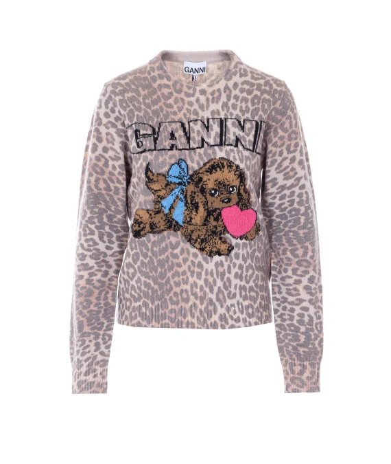 GANNI Maglie Marrone