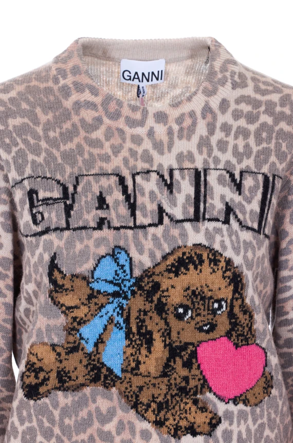 GANNI Maglie Marrone