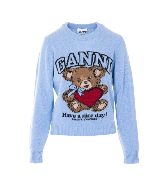 GANNI Maglie Blue