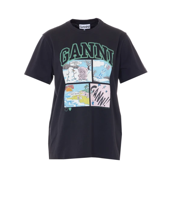 GANNI T-shirt e Polo Nero