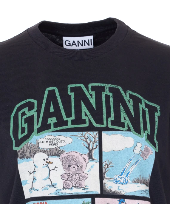 GANNI T-shirt e Polo Nero