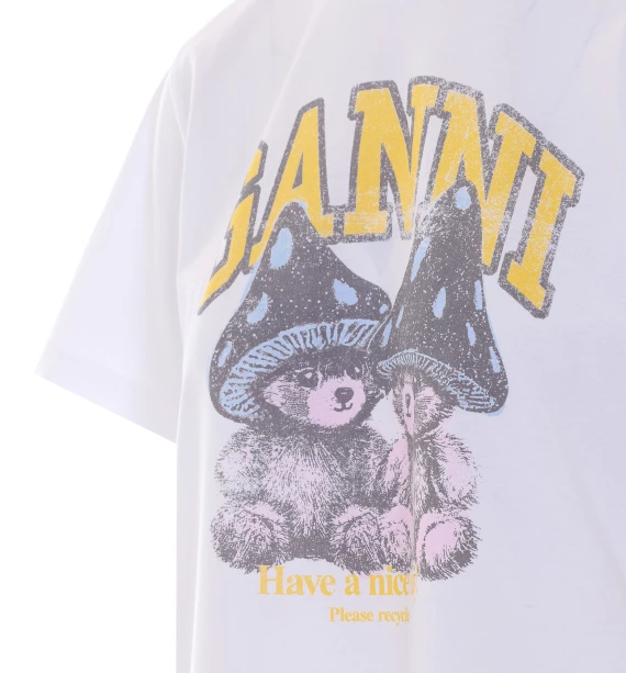 Basic Cotton T-Shirt GANNI
