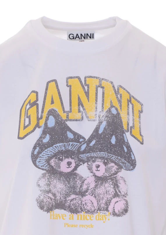 Basic Cotton T-Shirt GANNI