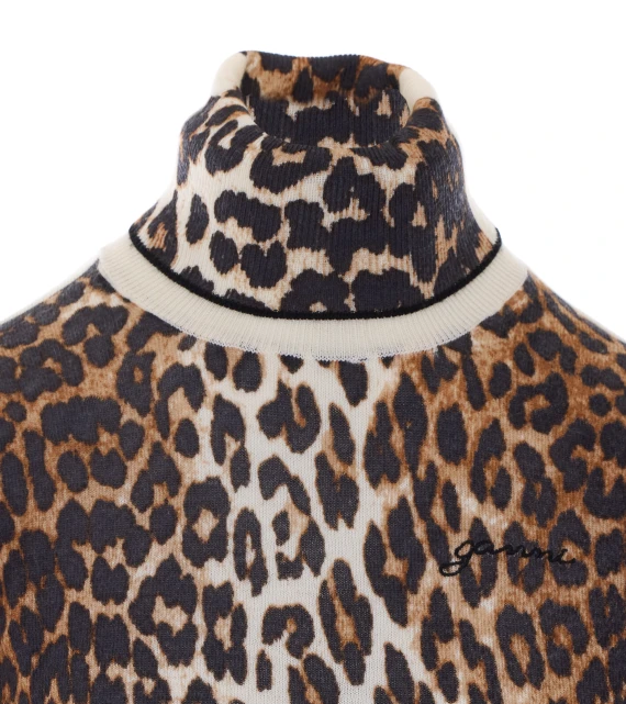 Leo Print Sweater GANNI