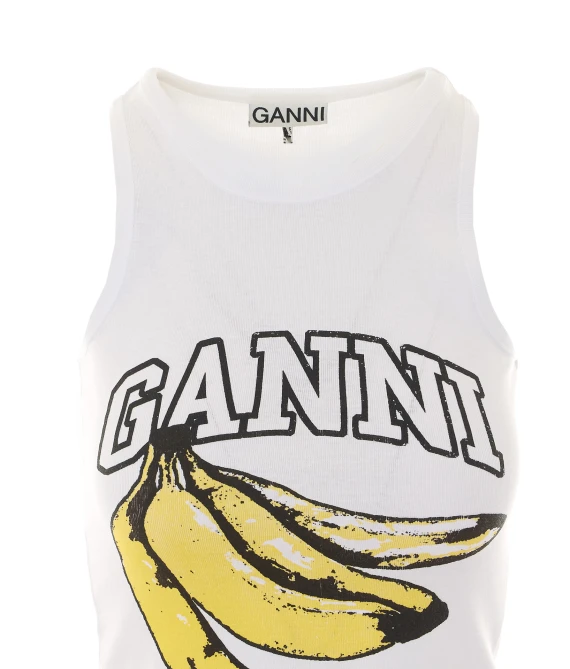 Compact Rib Tank Top GANNI