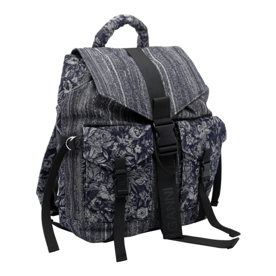 Zaino patchwork grigio GANNI