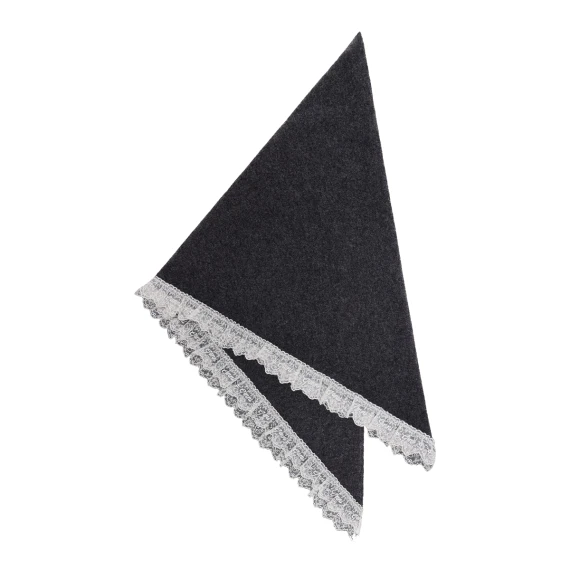 Grey Triangular Scarf GANNI