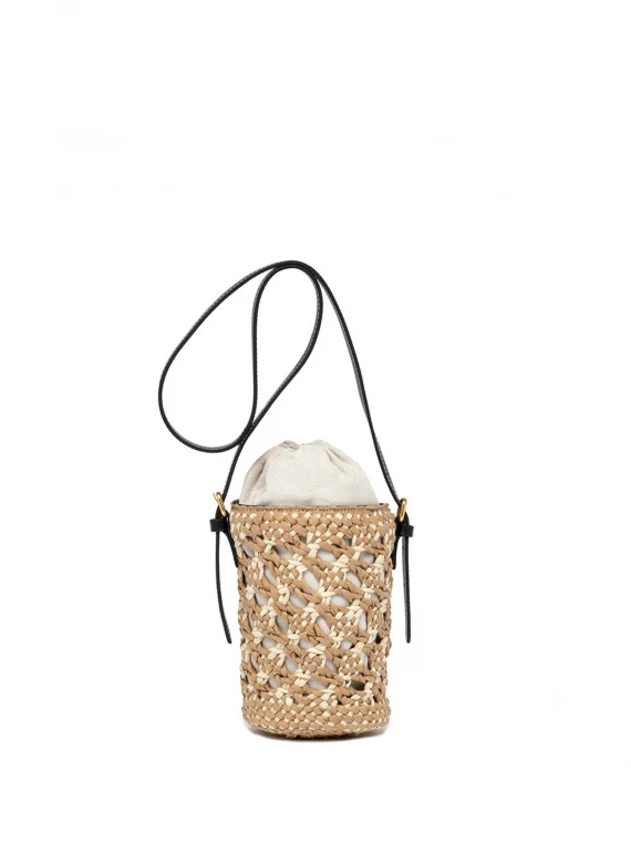 Saona bucket bag in straw