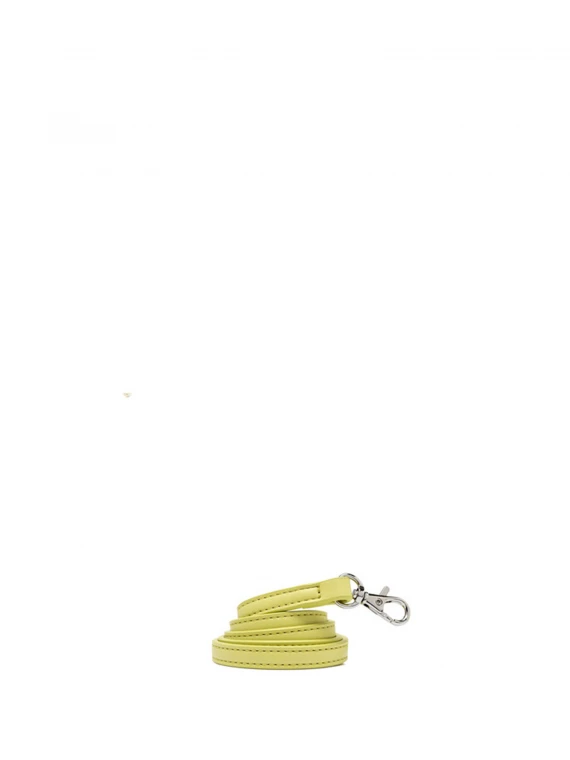 Yellow Victoria clutch bag in crochet fabric