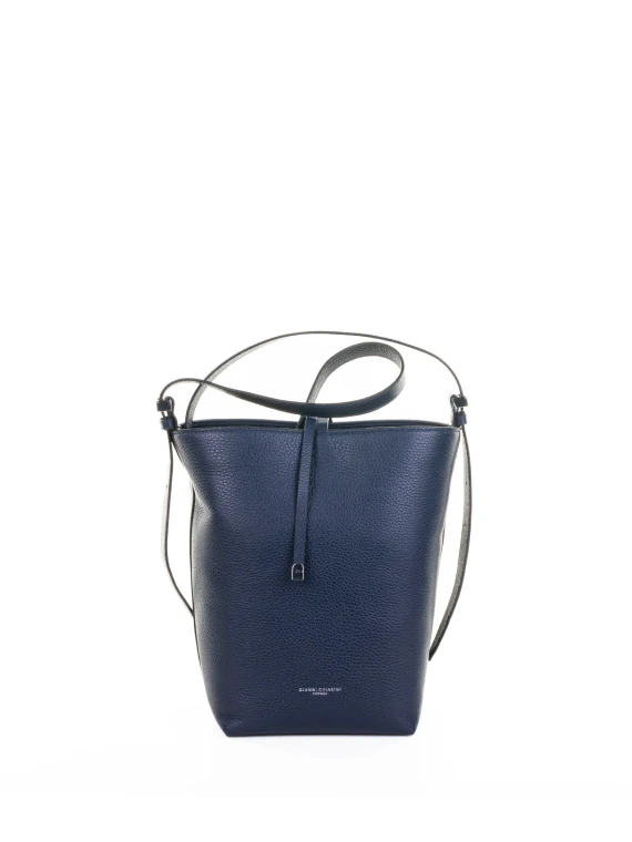 Borsa a tracolla Amelia in pelle martellata