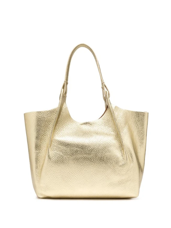 Borsa DUA in pelle gold large