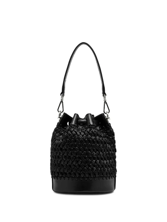 Natalia Raffia Bucket Bag