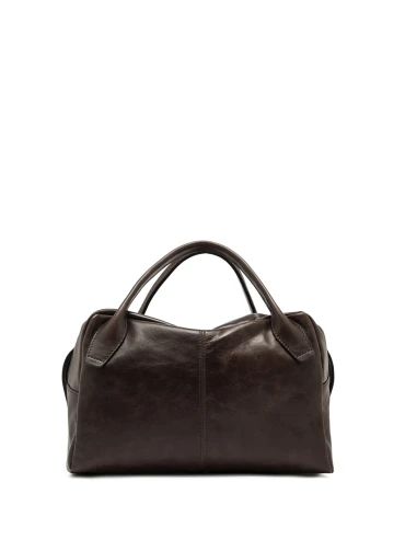 Emily brown bag in vintage-effect leather