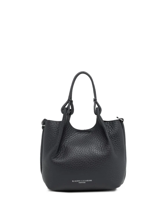 Dua leather black bag