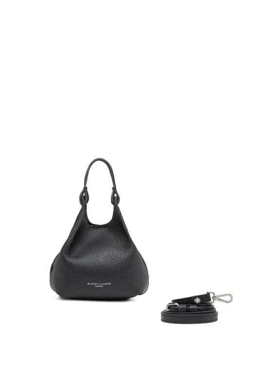 Dua leather black bag