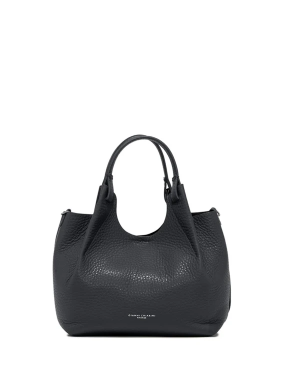 Dua leather black bag