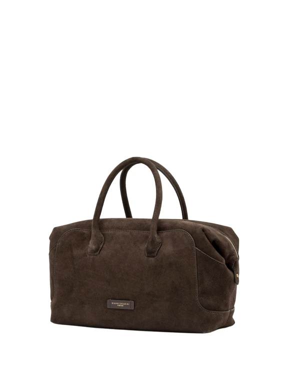 Borsa a Mano Gemma in Suede - Moka Gianni Chiarini